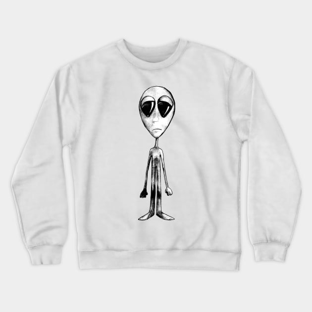 UFO Crewneck Sweatshirt by HanDraw